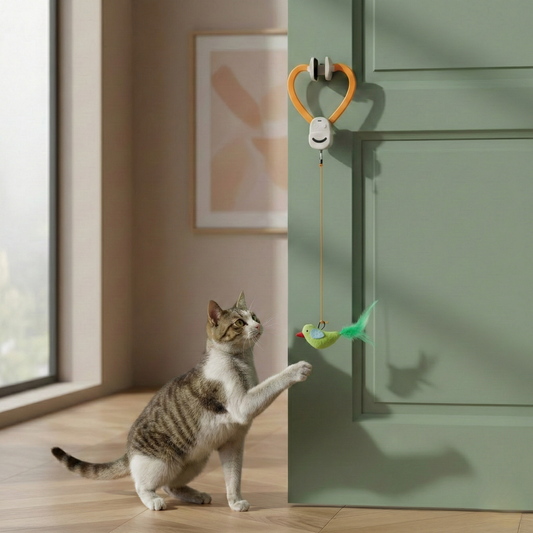 Interactive Hanging Cat Teaser Toy